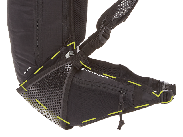 Ergon-Rucksack BX2 Evo mit praktischem Hüftgurt.