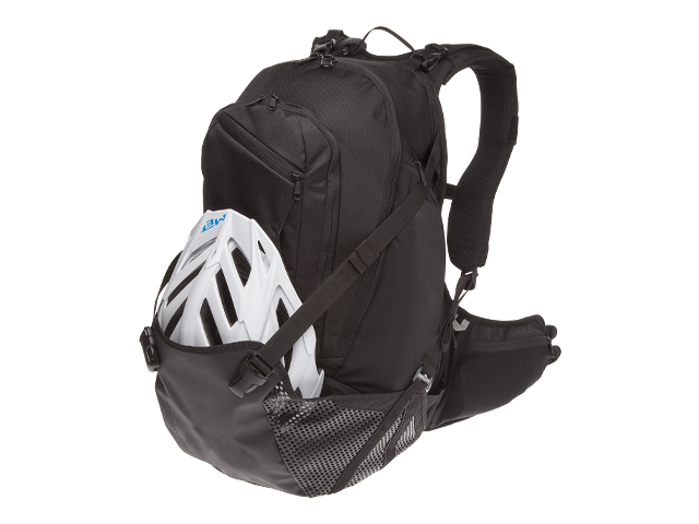Die Frontflap bietet beim Ergon BX4 Evo zusätzlichen Stauraum außerhalb des Rucksacks.