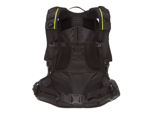 Ergon-Rucksack BX4 Evo mit belüftetem Rückenpolster.
