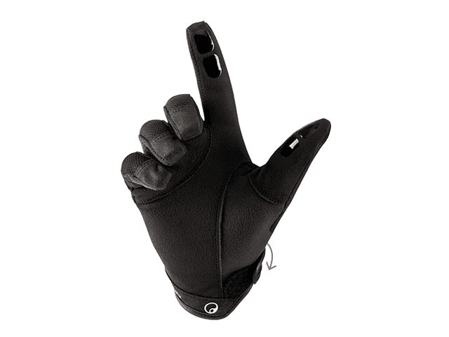 Ergon-HM2-Handschuh mit Klettverschluss am Handgelenk.