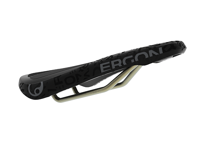 Der Ergon SM Downhill Pro Titanium ist an die schräge Ausrichtung eines Downhill-Sattels angepasst