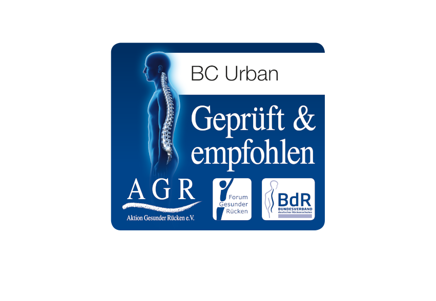 AGR-Gütesiegel für den rückenfreundlichen Ergon-Rucksack BC Urban