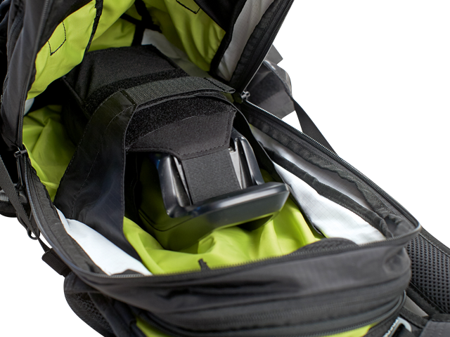 Ergon BA3 E Protect-backpack with battery storage for all common battery types.