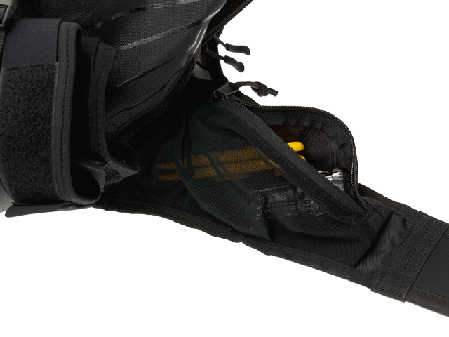Ergon BA3 backpack with ergonomic hip belt.