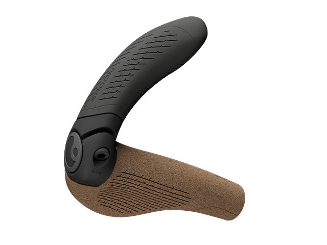 The extended bar end of the GP4 Evo BioKork allows for comfortable gripping