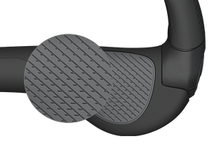 Close-up of the surface texture of the GP5 Evo