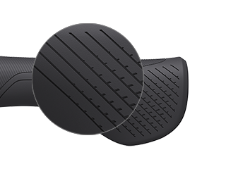 Macro shot of the surface texture of the GS1 Evo Single Twist Shift