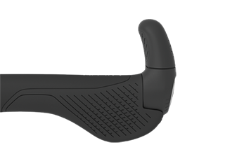 The additional bar end of the GS2 Evo allows for comfortable gripping