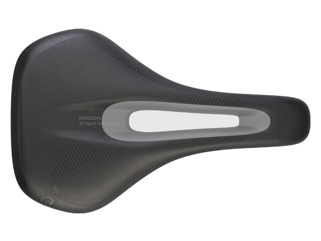 Selle Vélo Femme Ergon SF - Confort Route/VTT - Noire - 365g - Réf. EG-44020075