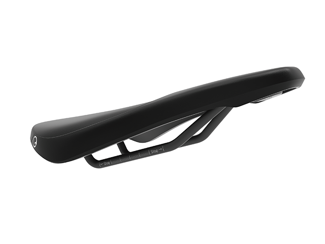 The Ergon SM Downhill is adapted to the oblique orientation of a downhill saddle