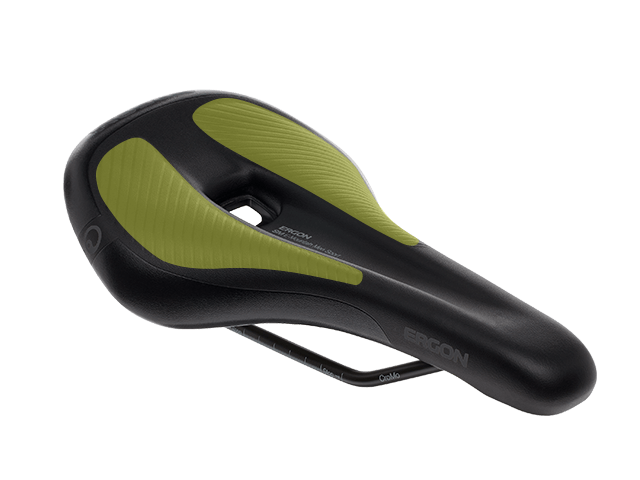 Ergon SM E-Mountain Men saddle with special Orthocell inlays.