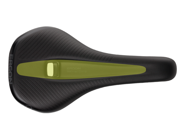Ergon SM Pro Men saddle with extra deep relief channel.