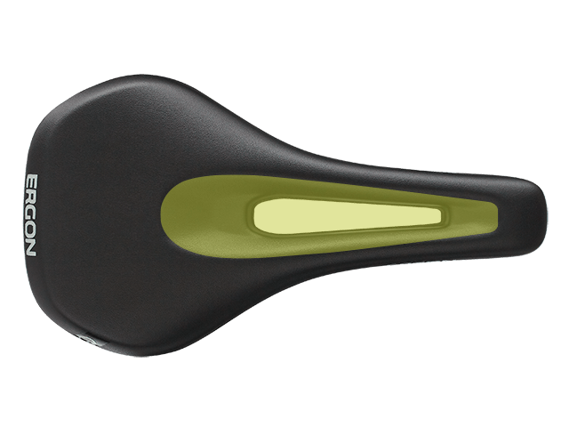 Ergon SM Women’s saddle with relief channel far forward.