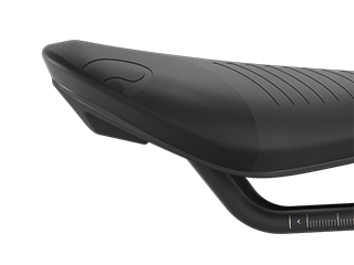 Closeup, rear saddle area with slight ramp