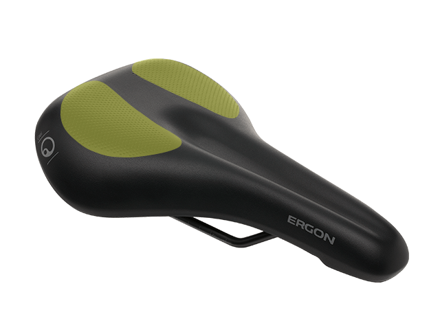 Ergon saddle ST Gel Women with even seat surface.