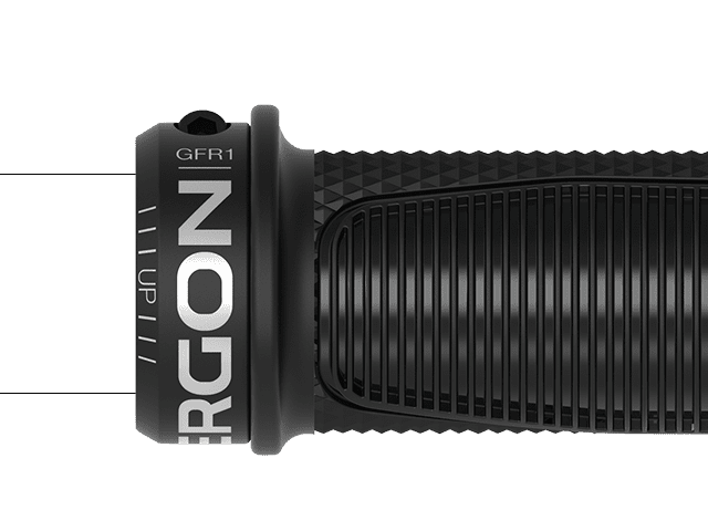 Ergon handle GFR1 Factory with inner stop for an optimal hand position.