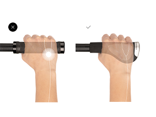 The wing shape of the GP4 Evo distributes the high pressure points over a larger area.