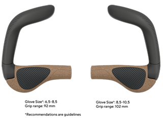 Comparison of the GP5 Evo BioKork in sizes S and L