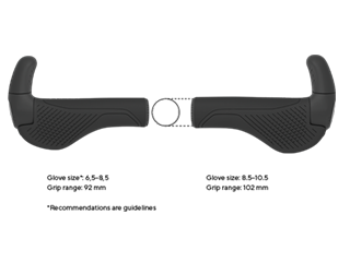 Comparison of GS2 Evo in sizes S and M