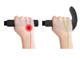 The wing shape of the GS3 Evo distributes the strong pressure points over a larger area