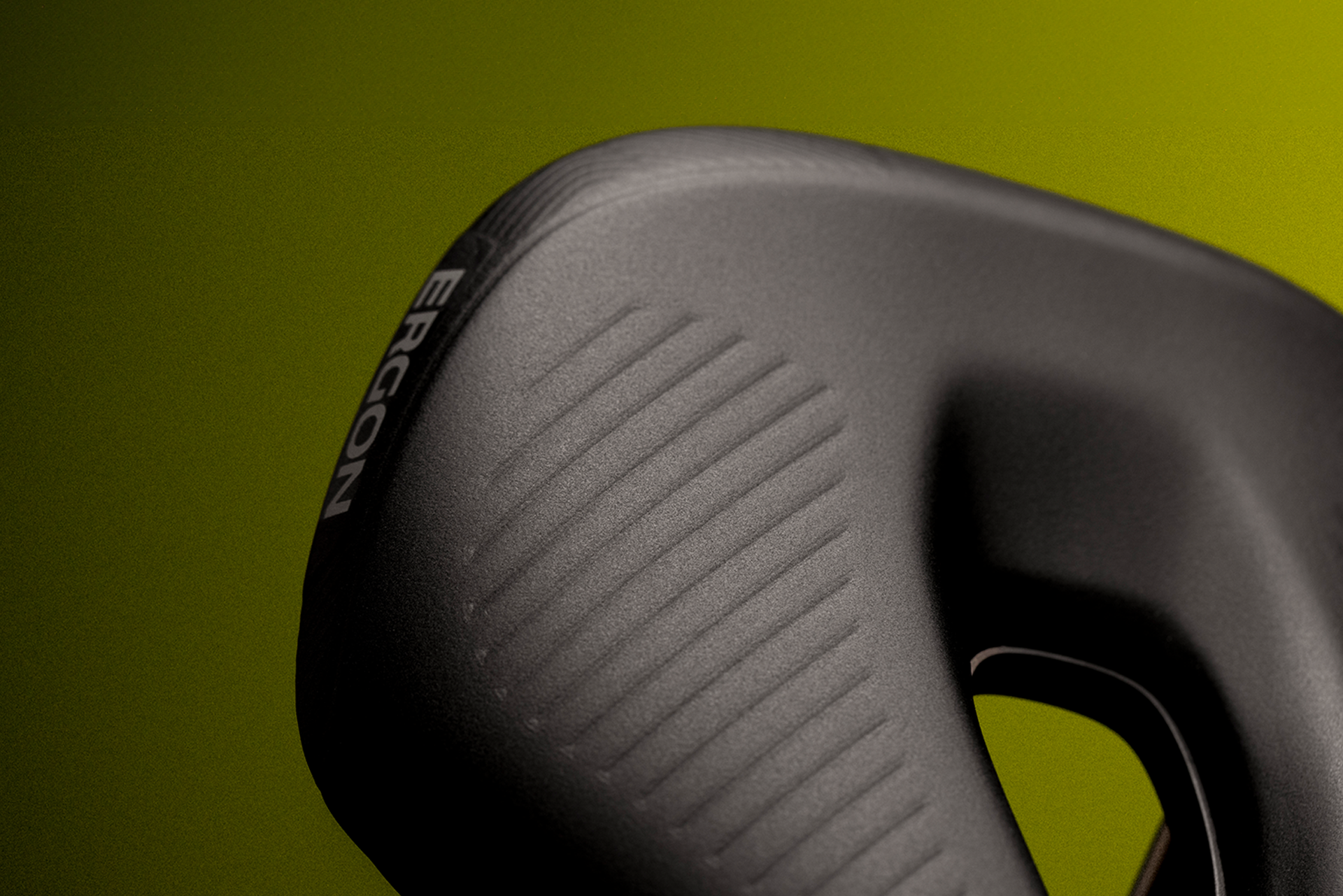 Nahaufnahme des Ergon SMS Sattels, Perspektive 2.