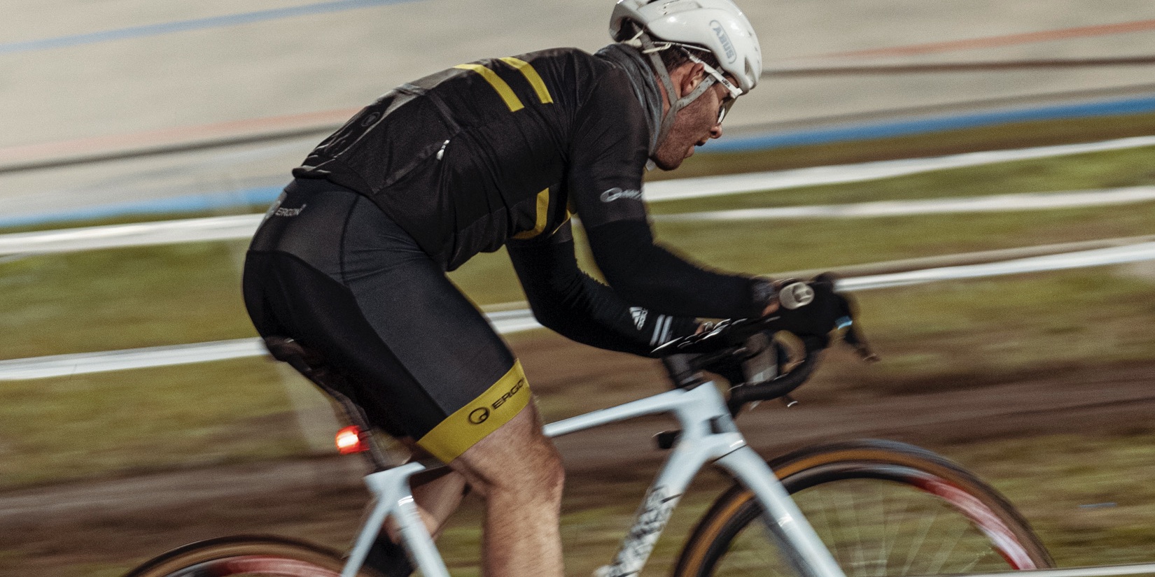 Rider wearing Ergon clothing at a cross-country race