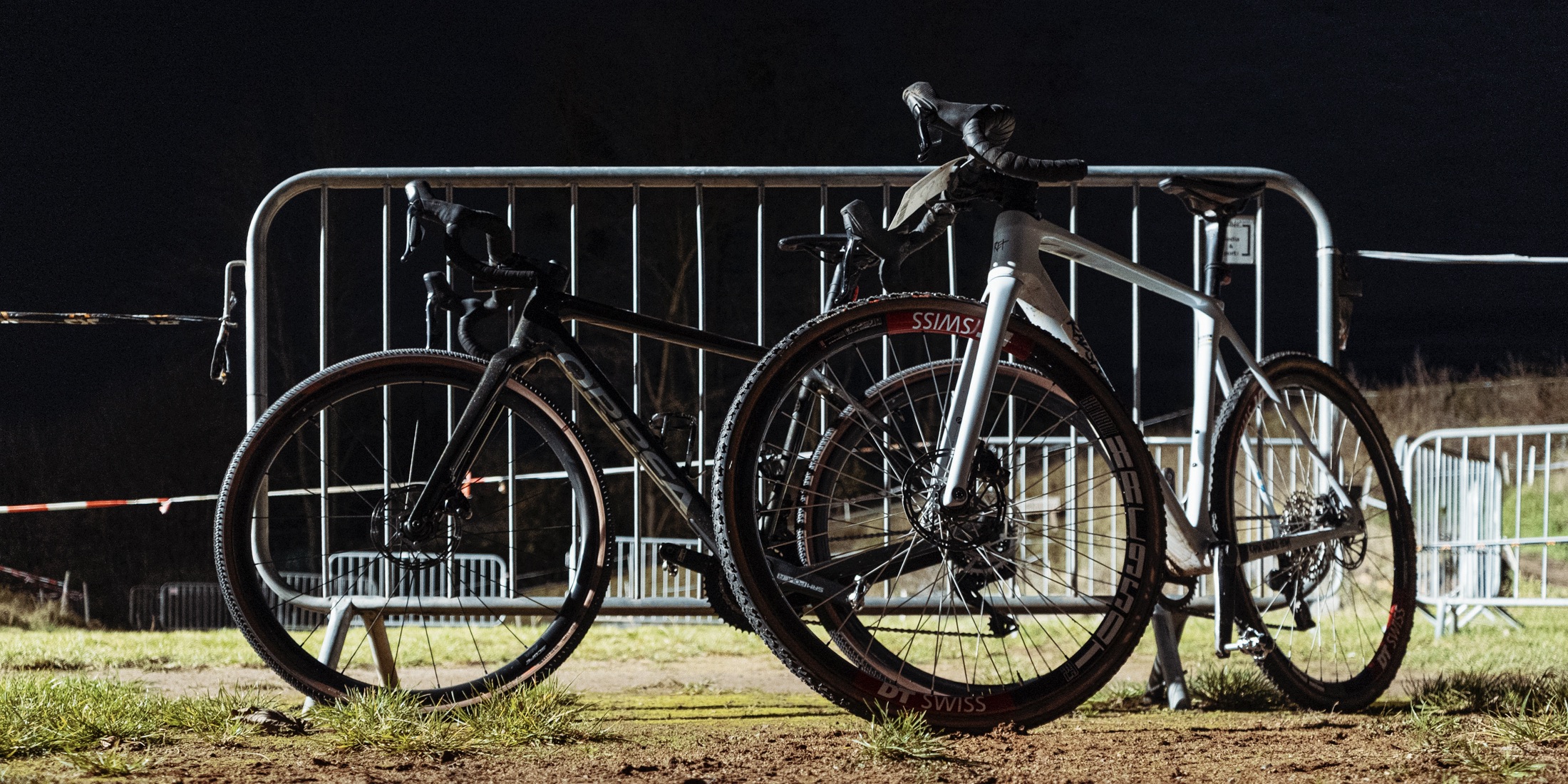 Two cross-country bikes side by side