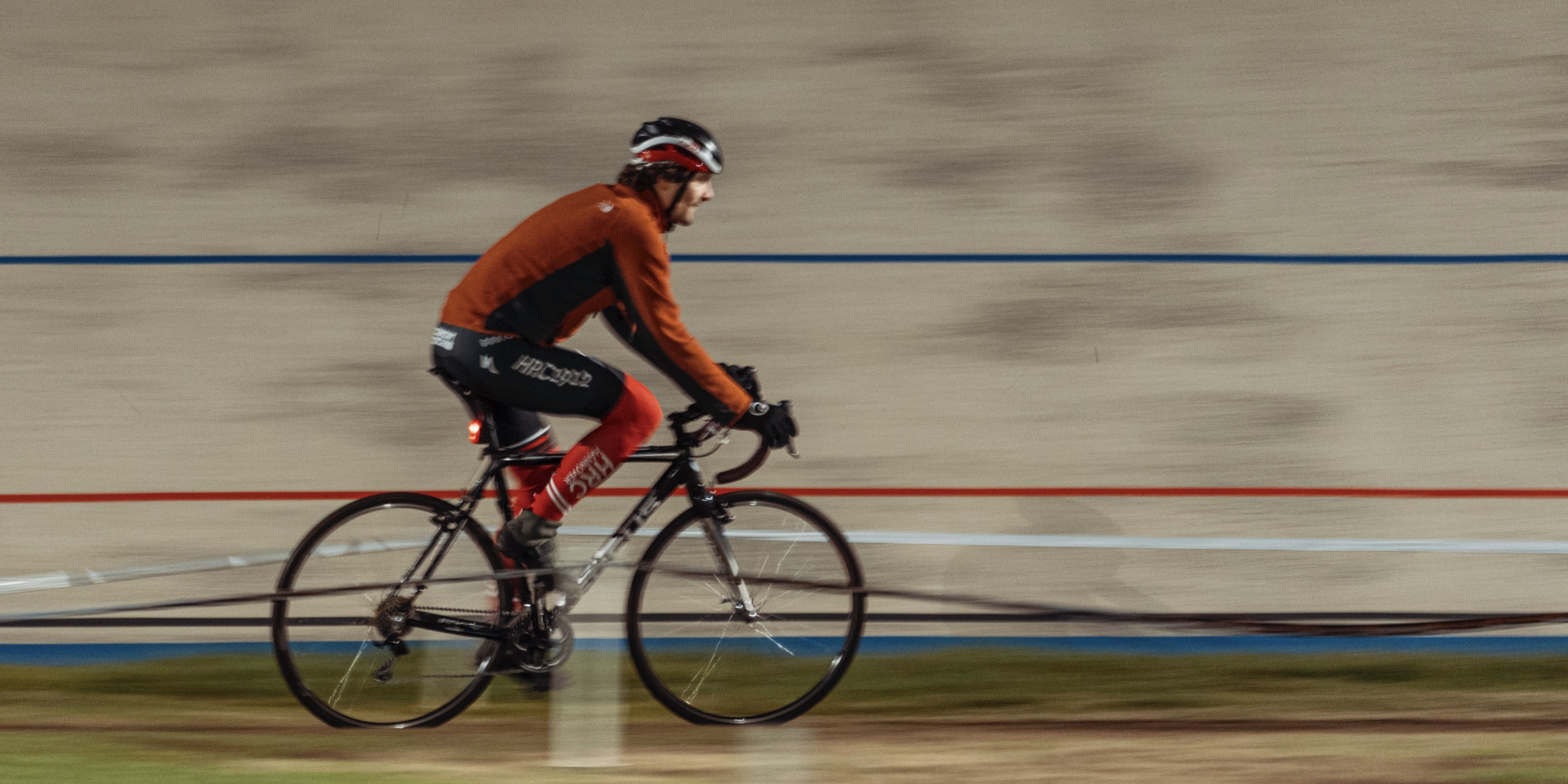 Man on a cross-country bike