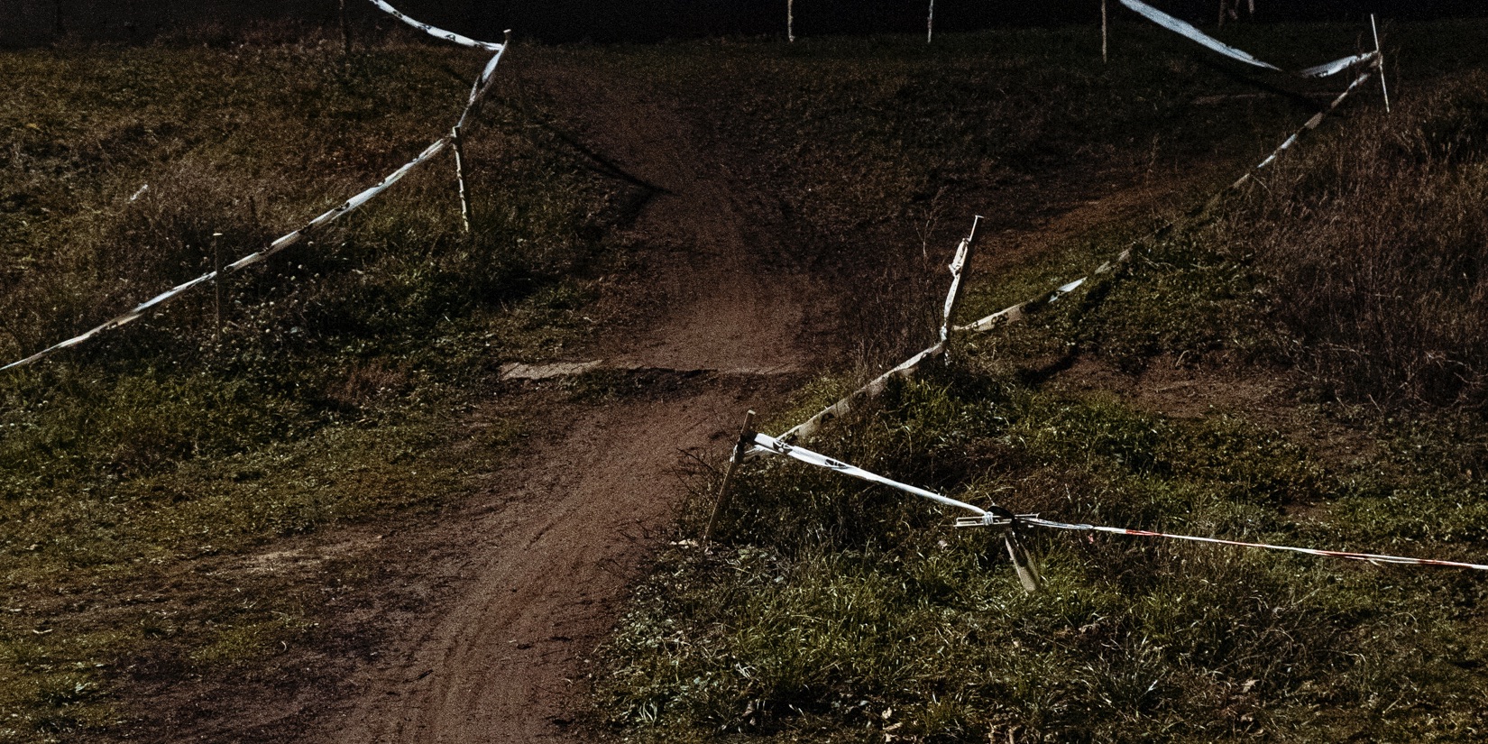 Section of a CX race track