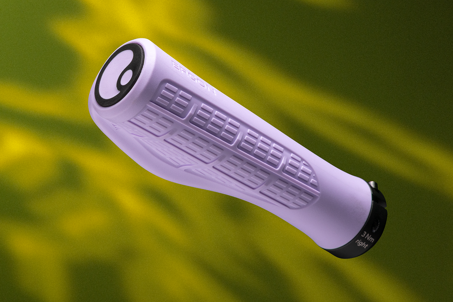 Ergon GMS grip with against a green background