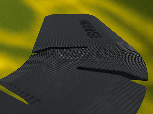 Black BT OrthoCell® Pad Set photographed against a green background