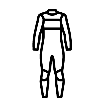 Symbol eines Triathlonanzugs