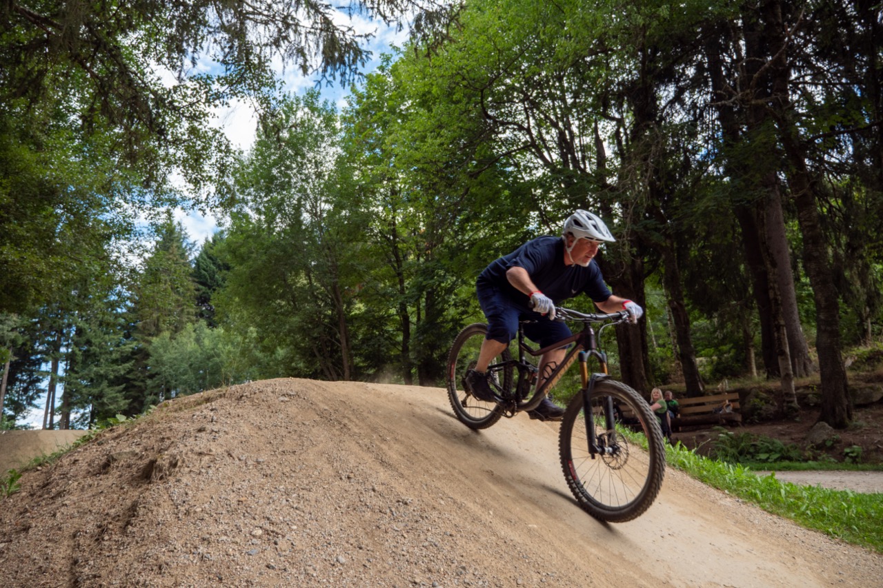 Diddie Schneider on the trail