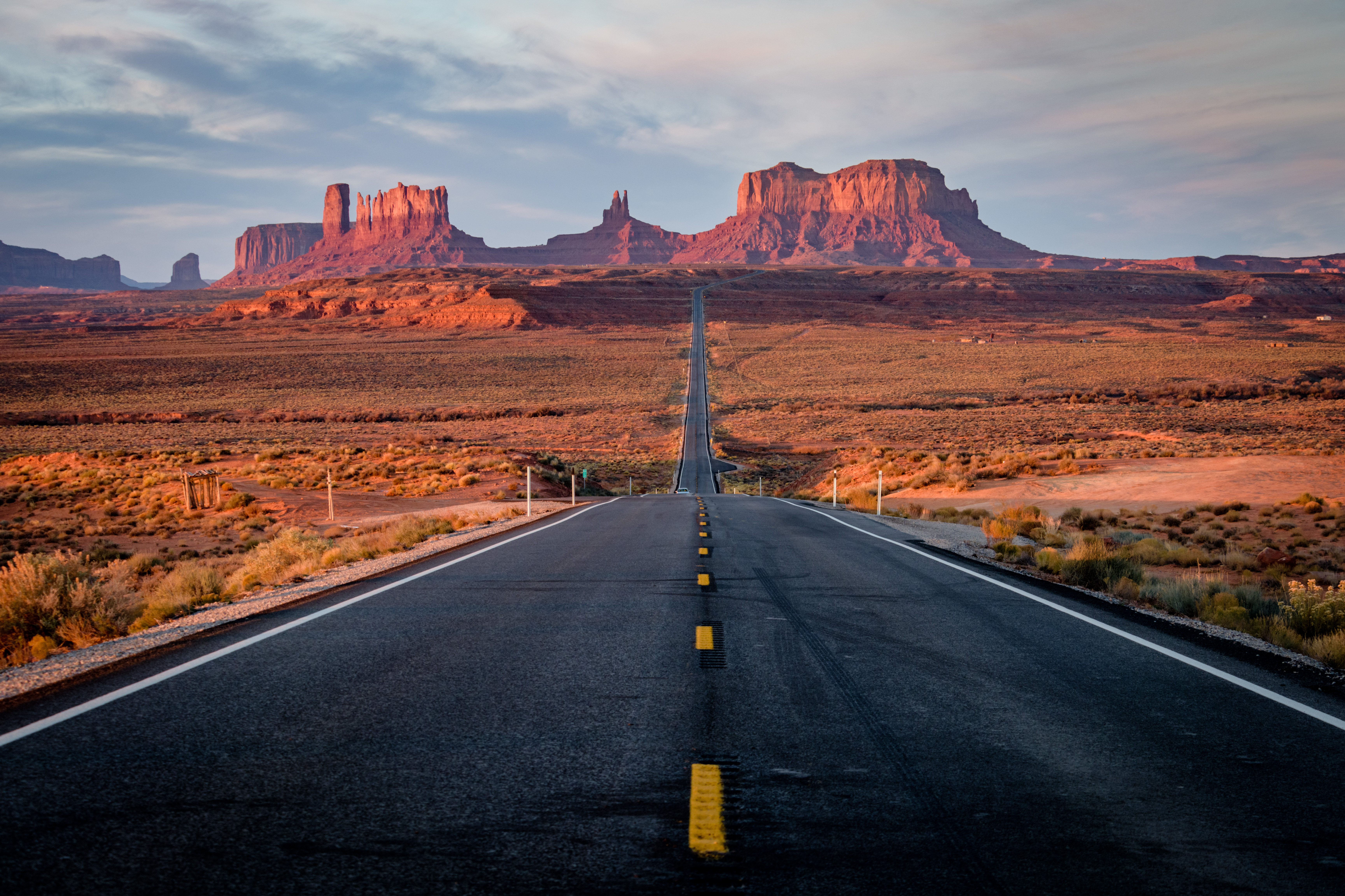Monument Valley View at sunset