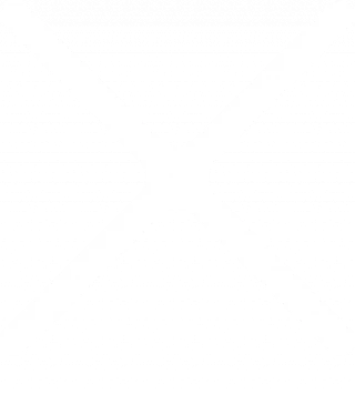 Zwei diagolane Linien, die sich in der Mitte schneiden und so ein Kreuz formen.